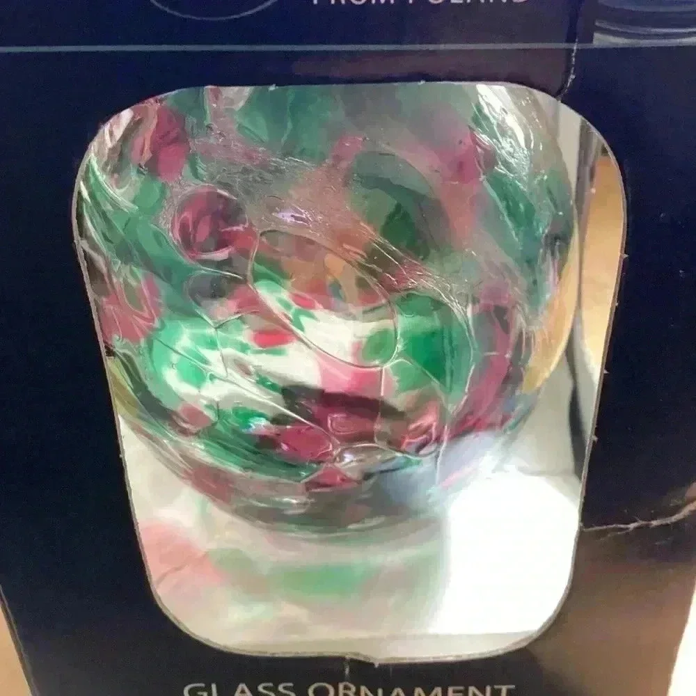Glass ornament  Mouth Blown and Hand Decorated by Polish Artisans made in Poland